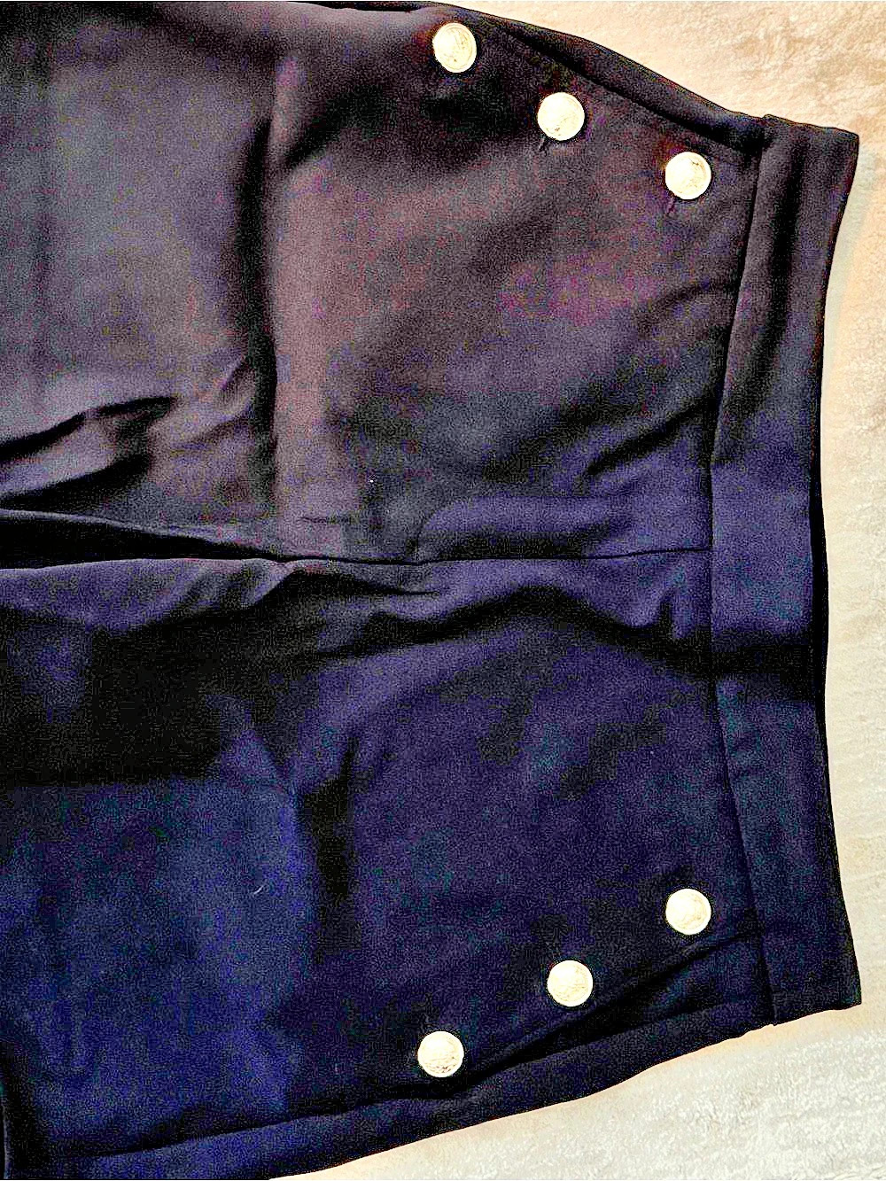 Rachel Zoe Sailor High-Waist Tailored Shorts Black US 10 Like New